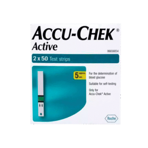 Accu-Chek Active Glucometer Test Strips Box Of 100 (50 X 2)