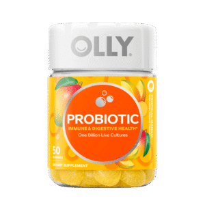 OLLY Probiotic Gummy, Immune & Digestive Health, Probiotic Supplement, Mango, 50 Ct